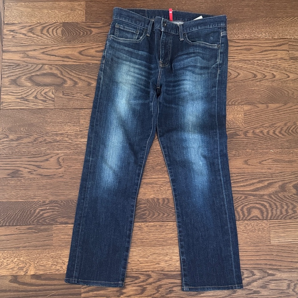 Uniqlo Men's Dark Blue Slim Jeans